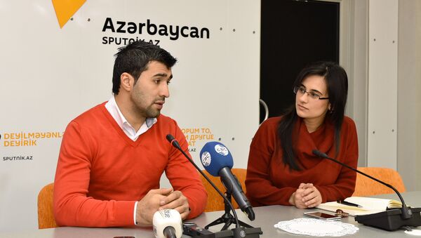 Шахин Атамов в Международном пресс-центре Sputnik - Sputnik Азербайджан