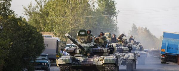 Танки ВС Азербайджана в городе Агдам, архивное фото - Sputnik Азербайджан