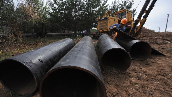Строительство газопровода. Архивное фото - Sputnik Азербайджан