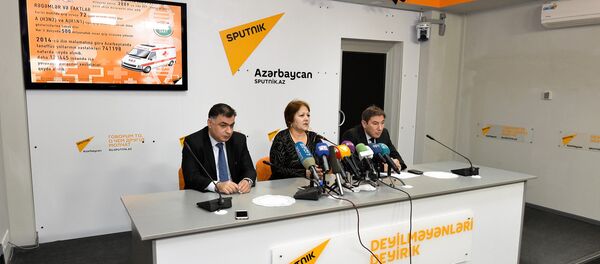 Афаг Алиева в Международном пресс-центре Sputnik - Sputnik Азербайджан