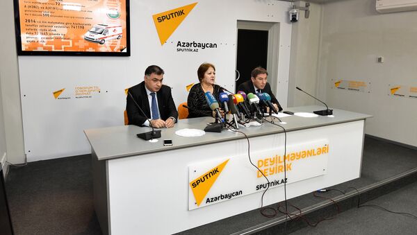 Афаг Алиева в Международном пресс-центре Sputnik - Sputnik Азербайджан