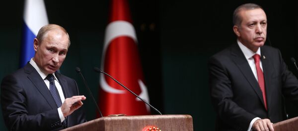 Vladmir Putin və Rəcəb Tayyip Ərdoğan. Arxiv şəkli Vladmir Putin və Rəcəb Tayyip Ərdoğan. Arxiv şəkli - Sputnik Азербайджан