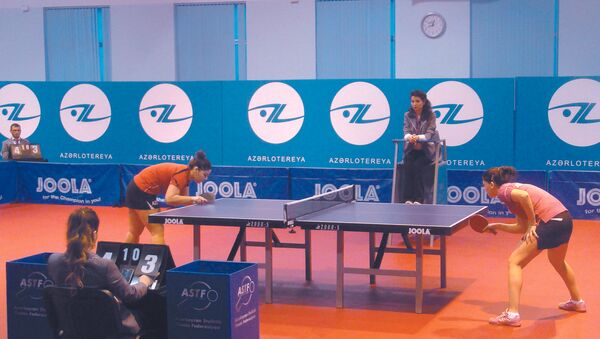 Stolüstü tennis üzrə Respublika çempionatının iştirakçıları - Sputnik Azərbaycan