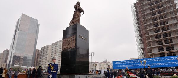Мемориал памяти жертвам ходжалинской трагедии Зов матери, фото из архива - Sputnik Азербайджан