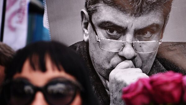 Марш памяти Бориса Немцова - Sputnik Azərbaycan