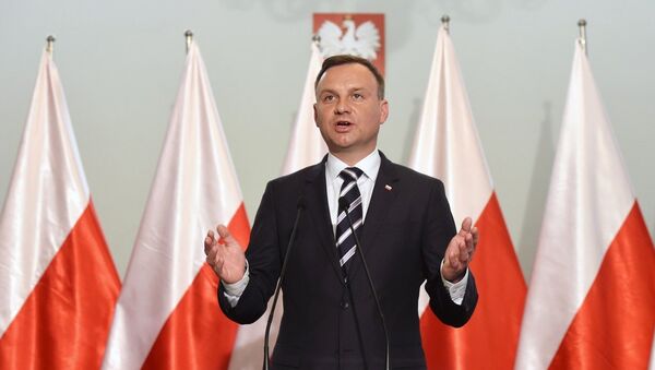 Президент Польши Анджей Дуда - Sputnik Azərbaycan