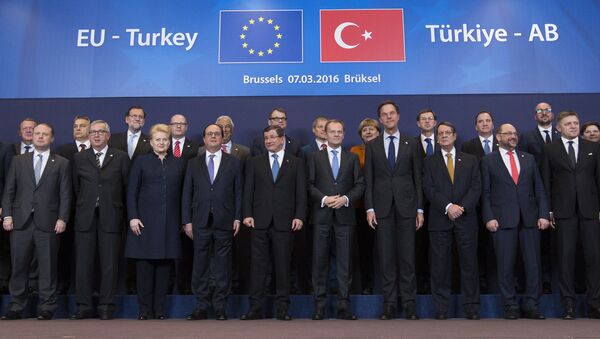 Участники саммита ЕС — Турция - Sputnik Азербайджан