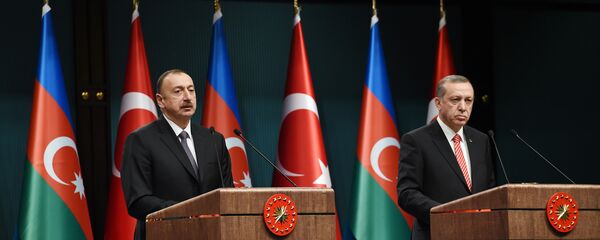 Президенты Азербайджана и Турции выступили с заявлением для прессы - Sputnik Азербайджан