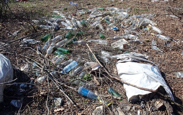 Мусор, в частности, пластиковые бутылки, пакеты и посуда, могут веками лежать в земле, практически не разлагаясь - Sputnik Азербайджан