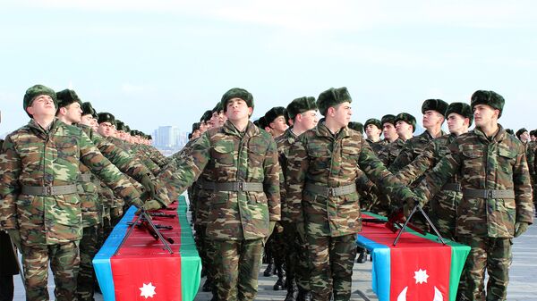 Церемония принесения военной присяги солдатов азербайджанской армии, фото из архива - Sputnik Azərbaycan