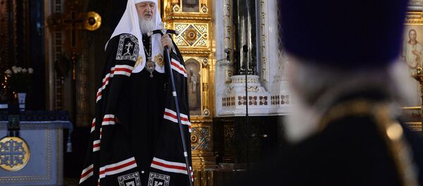 Патриарх Московский и всея Руси Кирилл. Архивное фото Патриарх Московский и всея Руси Кирилл. Архивное фото - Sputnik Азербайджан