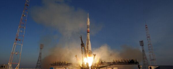 Старт космического корабля Союз ТМА-19М с космодрома Байконур - Sputnik Азербайджан