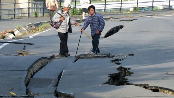 Последствия землетрясения в Японии - Sputnik Азербайджан