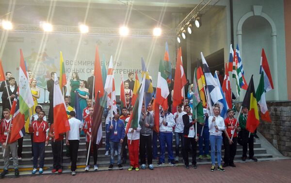 Участники Всемирных играх юных соотечественников в Сочи - Sputnik Азербайджан
