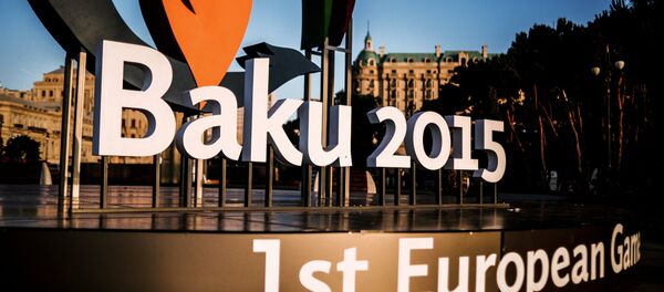 Символика первых Европейских игр - 2015 в Баку. Архивное фото - Sputnik Азербайджан