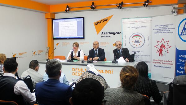 Пресс-конференция на тему Актуальные проблемы инвалидов и пути их решения - Sputnik Азербайджан