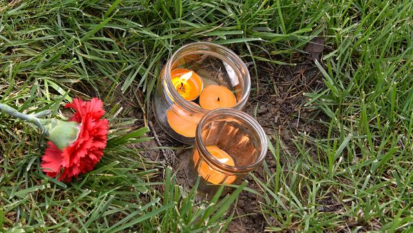 Бакинцы приходят почтить память погибших в страшном пожаре год назад - Sputnik Азербайджан