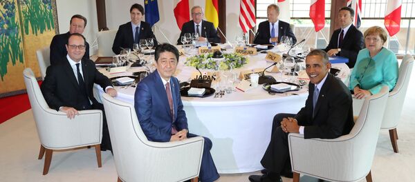 Участники саммита G7 в Японии - Sputnik Азербайджан