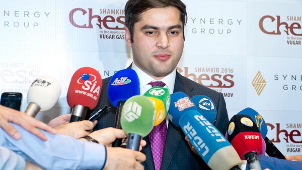 ShamkirChess2016 turnirinin direktoru Fərid Hüseynov - Sputnik Azərbaycan