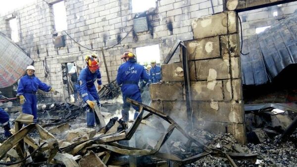 Пожар в доме престарелых в Киевской области - Sputnik Азербайджан