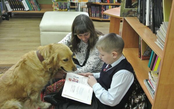 Четырехлапые доктора: как вылечиться, читая собакам книги - Sputnik Азербайджан