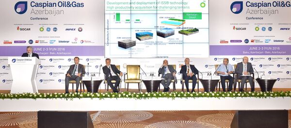 Второй день XXIII Международной выставки и конференции Нефть и Газ Каспия Второй день XXIII Международной выставки и конференции Нефть и Газ Каспия - Sputnik Азербайджан