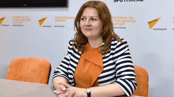 Анжелика Трапезникова, исполнительный директор Политологического центра Север-Юг - Sputnik Азербайджан