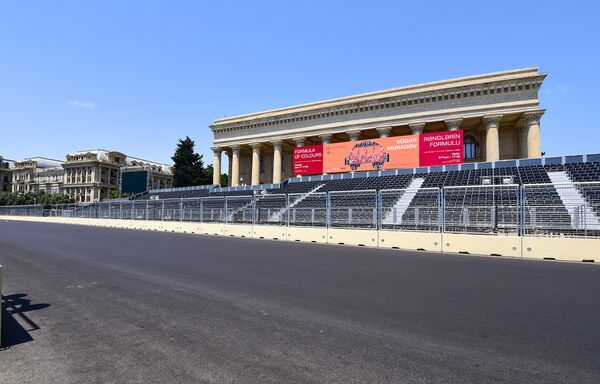 Подготовка к гран-при Европы по Формуле-1 в Баку - Sputnik Азербайджан