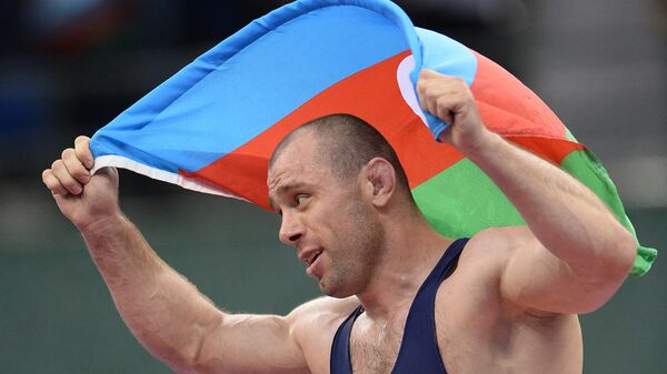 Золотой призер Европейских игр по борьбе Хетаг Газюмов - Sputnik Азербайджан