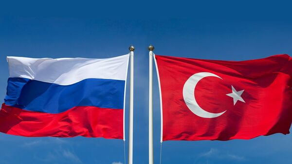 Флаг России и Турции - Sputnik Азербайджан