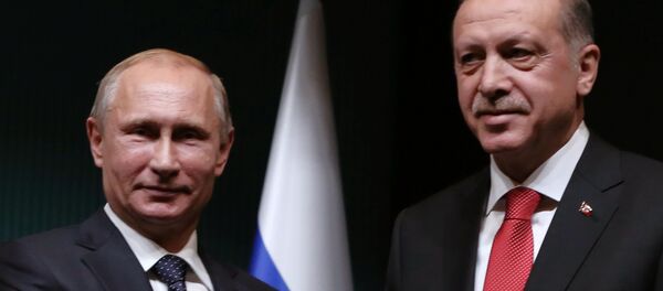 Президент России Владимир Путин и глава Турции Реджеп Таййип Эрдоган Президент России Владимир Путин и глава Турции Реджеп Таййип Эрдоган - Sputnik Азербайджан