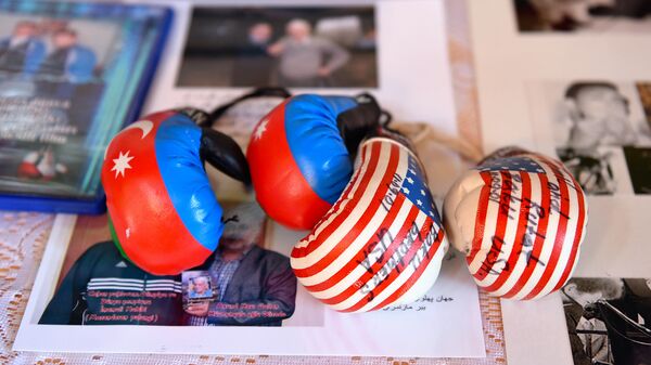 Боксерские перчатки, фото из архива - Sputnik Азербайджан