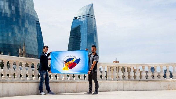 Мероприятия в рамках Эстафеты юбилейного флага КВН-55 завершились в Баку - Sputnik Азербайджан