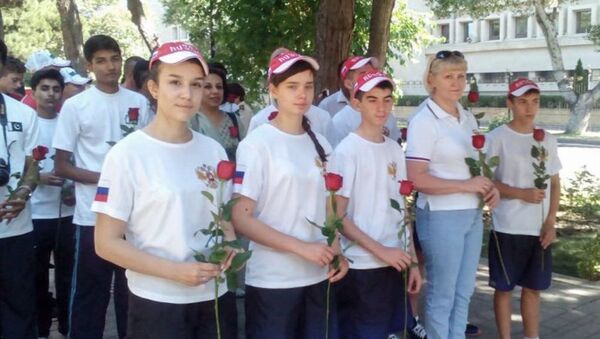 Юные спасатели из Югры принимают участие в состязаниях в Габале - Sputnik Азербайджан