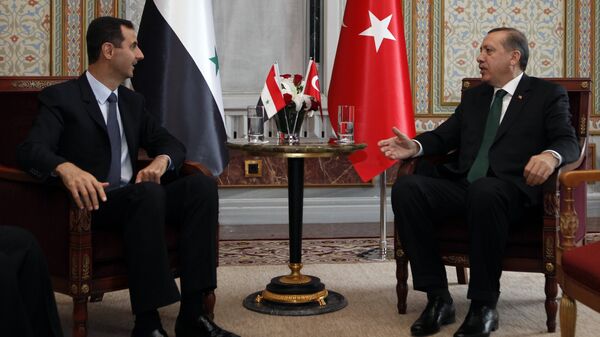 Встреча Раджапа Таййипа Эрдогана и Башара Асада в Стамбуле. 7 июня 2010 года - Sputnik Azərbaycan