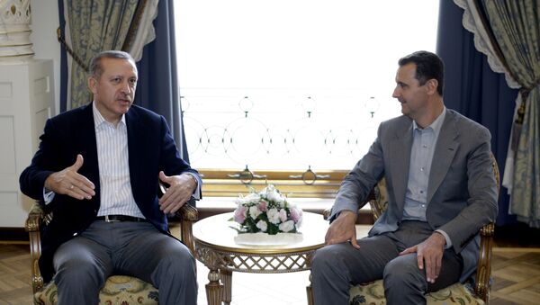 Встреча Раджапа Таййипа Эрдогана и Башара Асада - Sputnik Азербайджан