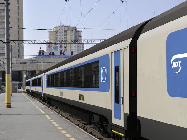 Поезд холдинга Stadler Rail Group Поезд холдинга Stadler Rail Group - Sputnik Азербайджан