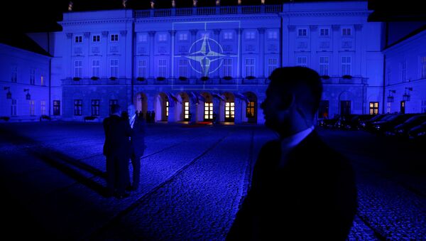 Символ НАТО на президентском дворце в Варшаве - Sputnik Азербайджан