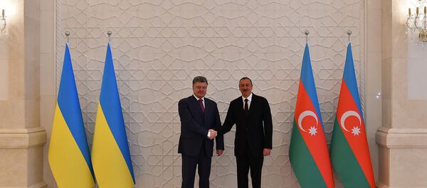 Церемония официальной встречи Президента Украины Петро Порошенко - Sputnik Азербайджан