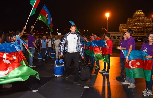Проводы азербайджанских олимпийцев - Sputnik Азербайджан