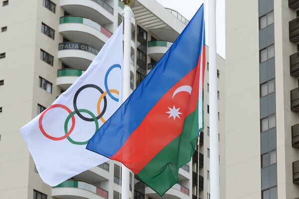 В Олимпийской деревне в Рио-де-Жанейро был поднят флага Азербайджана - Sputnik Азербайджан