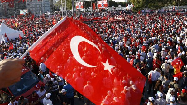 Митинг в Стамбуле. Архивное фото - Sputnik Азербайджан