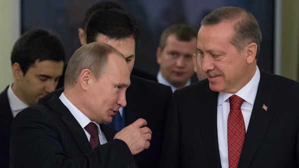 Cumhurbaşkanı Recep Tayyip Erdoğan ve Rusya Devlet Başkanı Vladimir Putin - Sputnik Azərbaycan