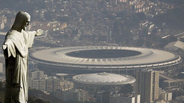 Вид на стадион Маракана, где состоится церемония открытия Олимпийских игр - Sputnik Азербайджан