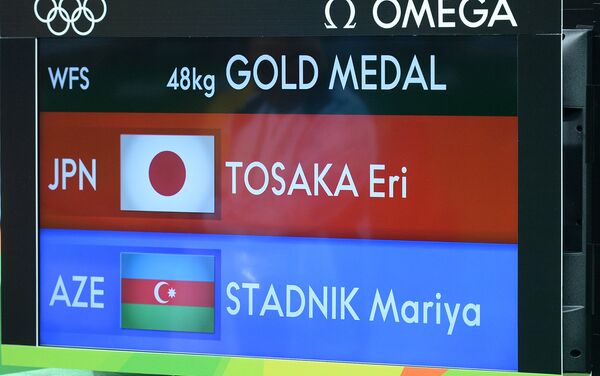 Вольная борьба, до 48 кг, женщины. Финал. Поединок Мария Стадник и Эри Тосака (Япония) - Sputnik Азербайджан
