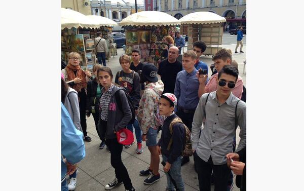 Школьники из Азербайджана побывали в Санкт-Петербурге в рамках программы Здравствуй, Россия! - Sputnik Азербайджан