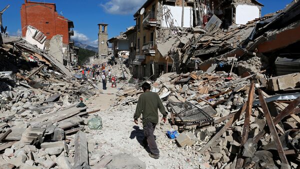 Землетрясение в Италии - Sputnik Azərbaycan