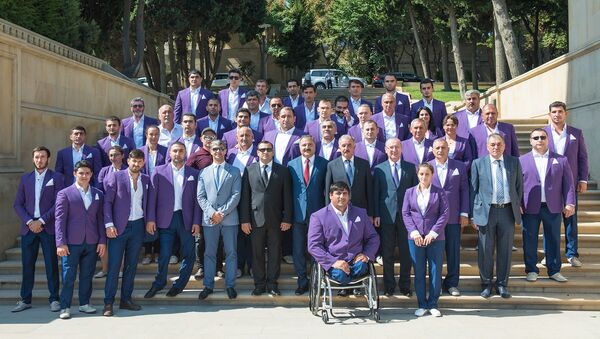 Встреча с азербайджанскими спортсменами-участниками летних Паралимпийских игр 2016 года - Sputnik Azərbaycan
