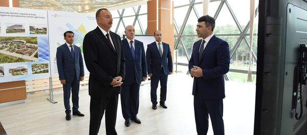 Президент Ильхам Алиев открыл в Масаллы комплекс ASAN həyat Президент Ильхам Алиев открыл в Масаллы комплекс ASAN həyat - Sputnik Азербайджан