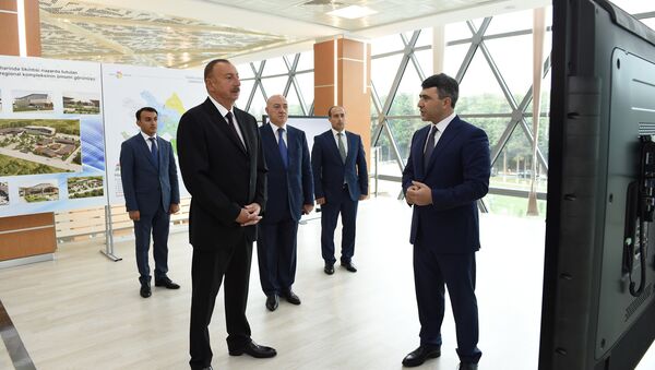 Президент Ильхам Алиев открыл в Масаллы комплекс ASAN həyat - Sputnik Азербайджан
